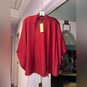 NWT!! Eileen Fisher Size L Merino Wool Red Cardigan❤️